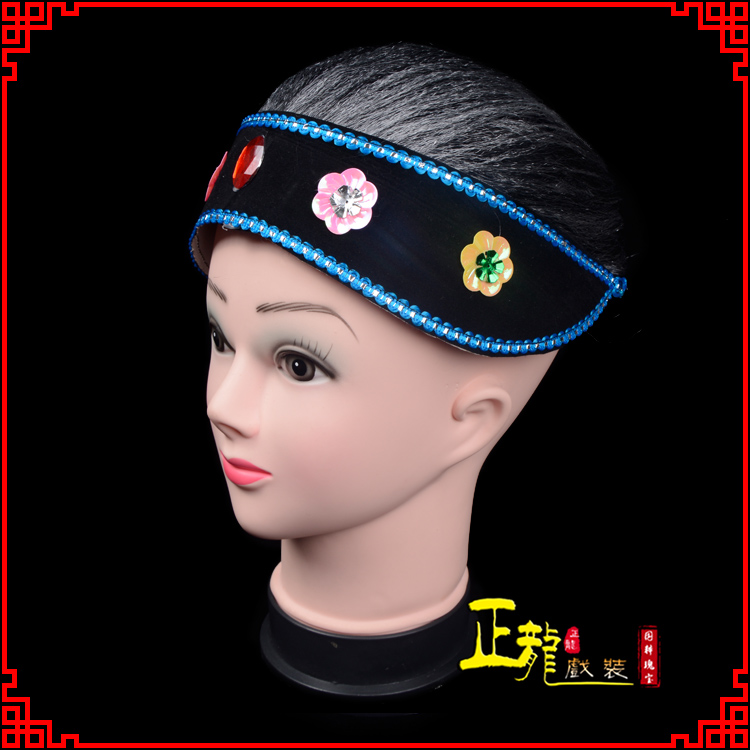 灵宝老旦媒婆穷老太婆假发套 老旦头套