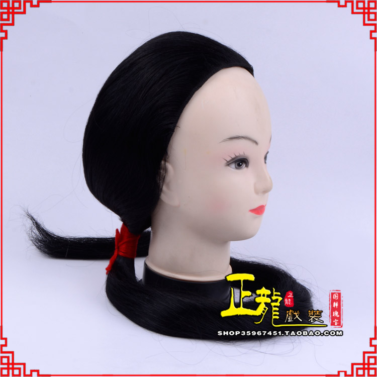 灵宝古装影视演出头套花旦假发 真发古装发