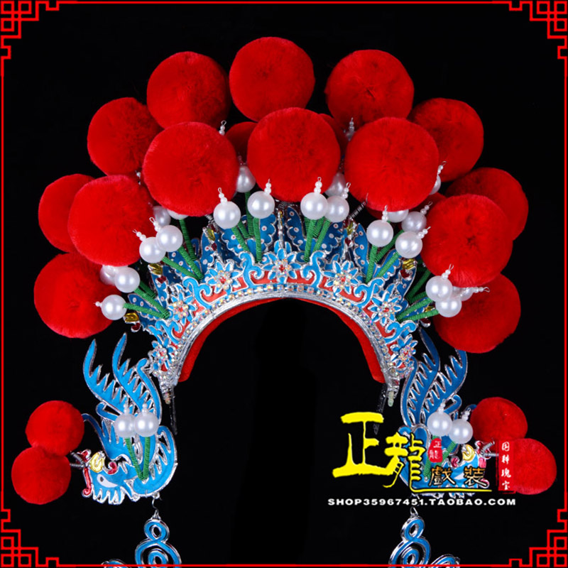 灵宝戏曲盔帽武旦穆桂英花木兰女将 中档七星帽