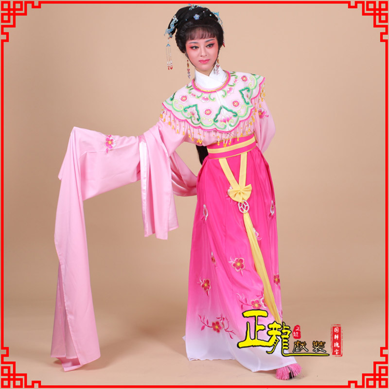 灵宝水袖青衣练功花旦服 梅花古装衣