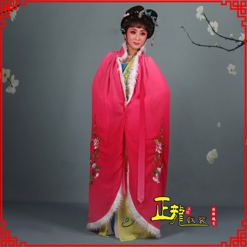 灵宝小花旦绣花斗篷 花旦披风